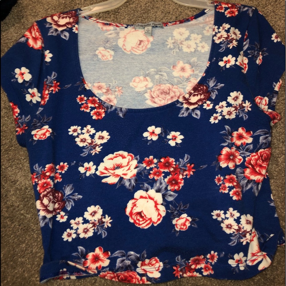 Charlotte Russe Floral Crop Top